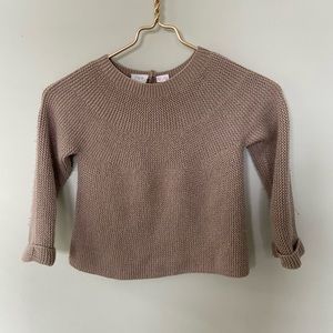 Zara kids knit sweater beige